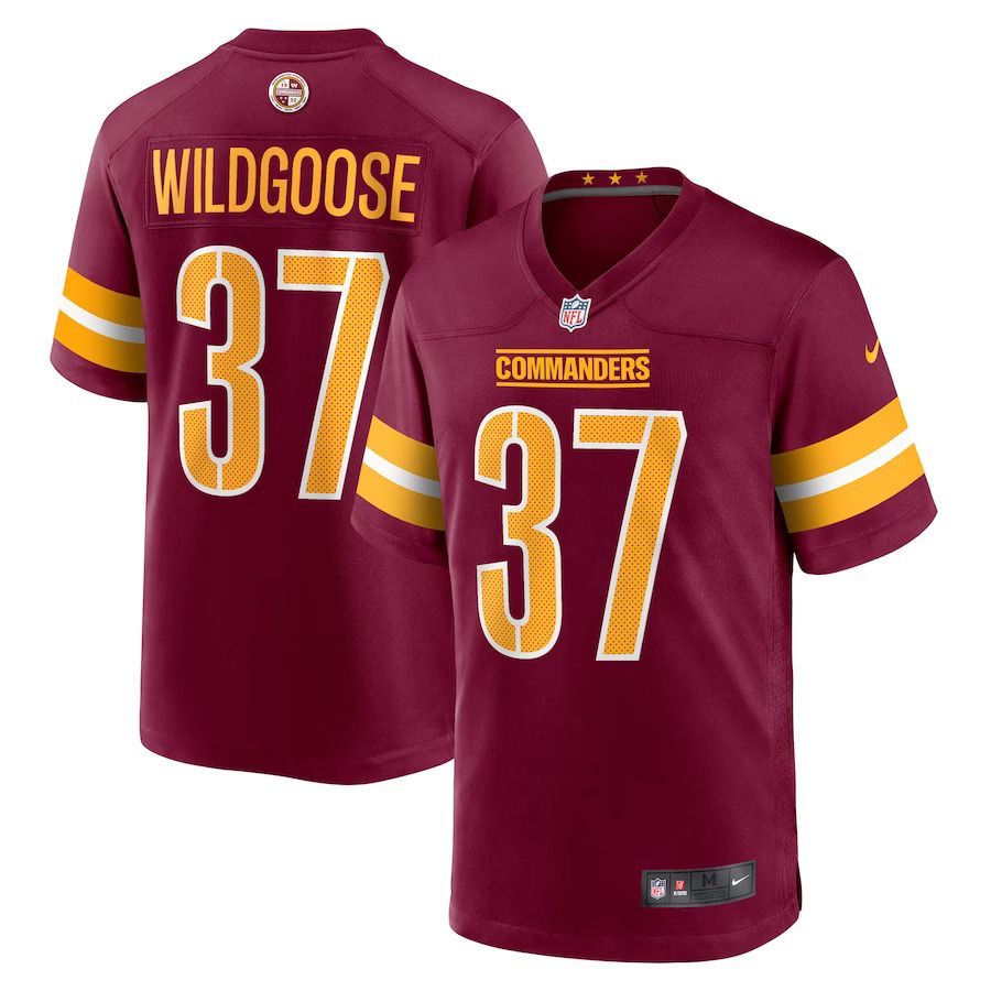 Men Washington Commanders 37 Rachad Wildgoose Nike Burgundy Game Player NFL Jersey